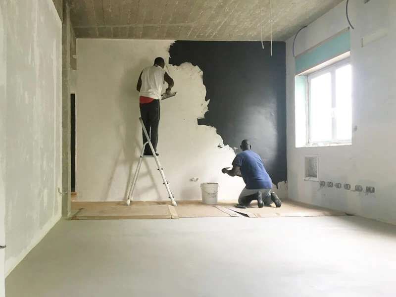Pinturas interiores e exteriores